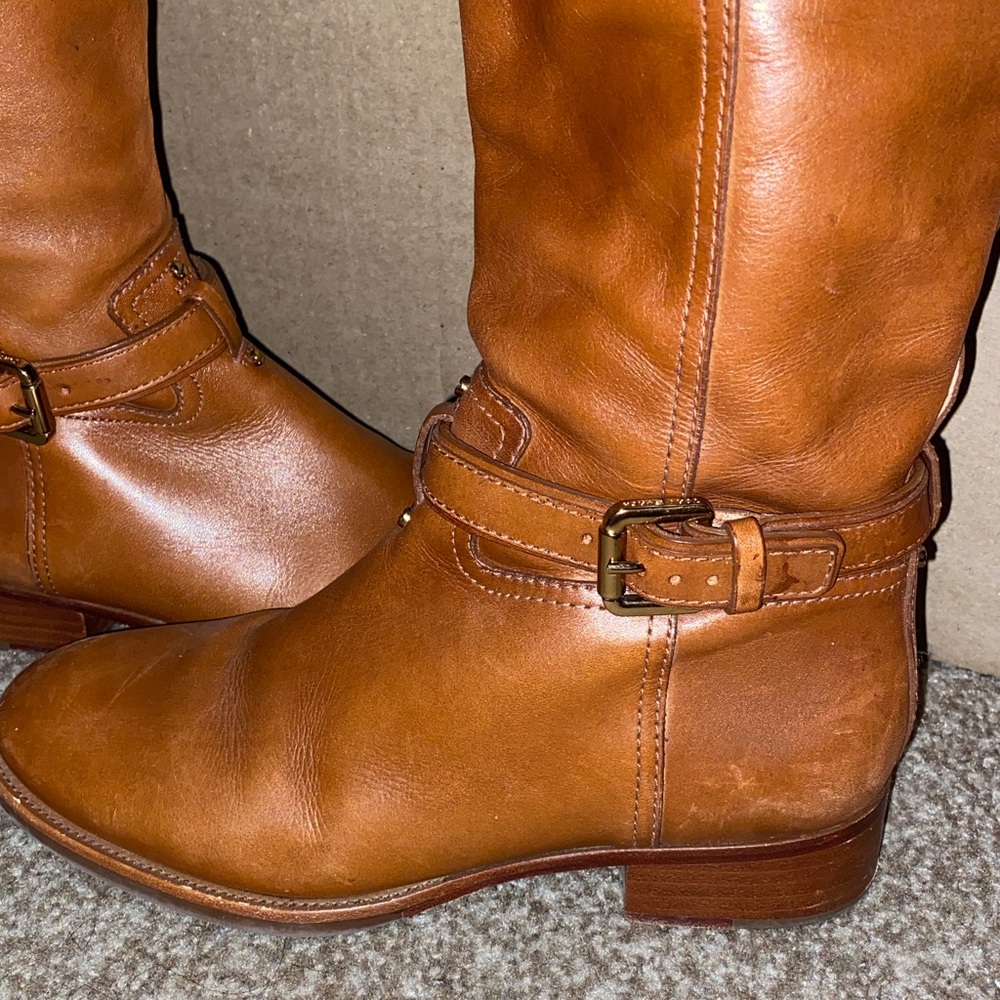 Tory Burch Tan Riding Boots - Picture 2 of 3